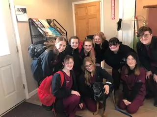 Veterinary Science: Junior group with “Luke”  teaching animal 
